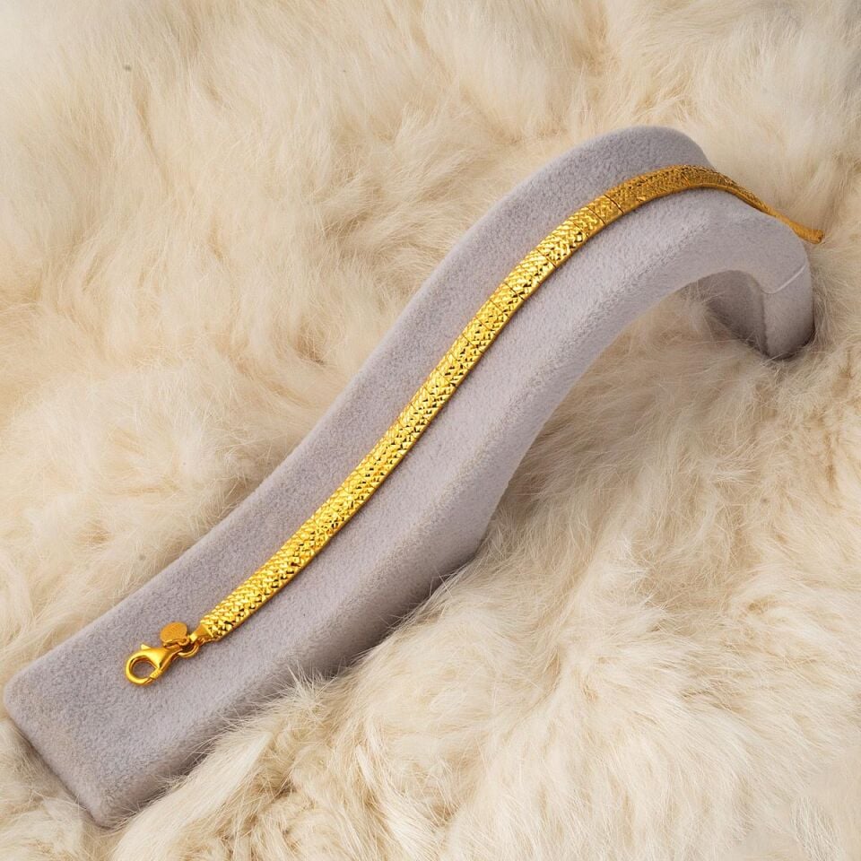 Balıksırtı 22 Ayar Altın Bileklik