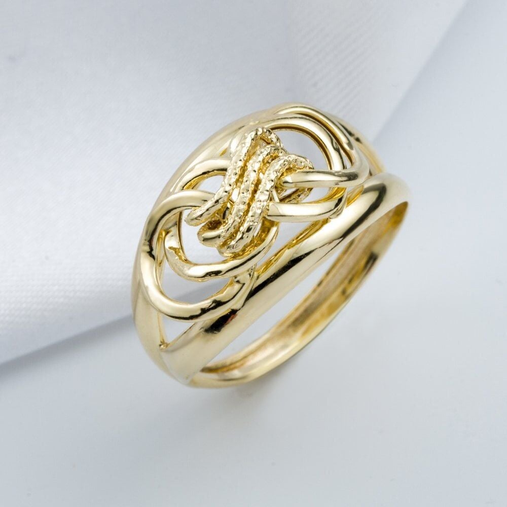 Şarnelli 14 Ayar Halkalı Altın Yüzük