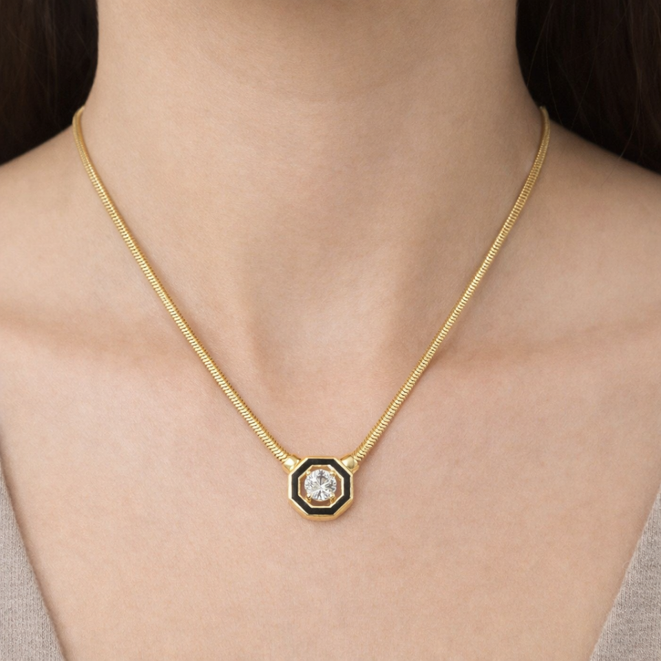 Çağla 14 Ayar Altın Kolye