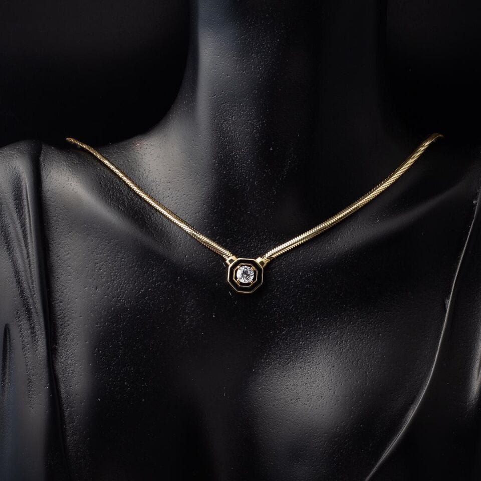 Çağla 14 Ayar Altın Kolye