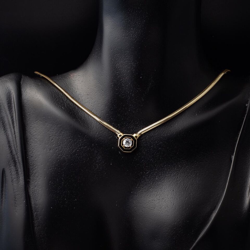 Çağla 14 Ayar Altın Kolye