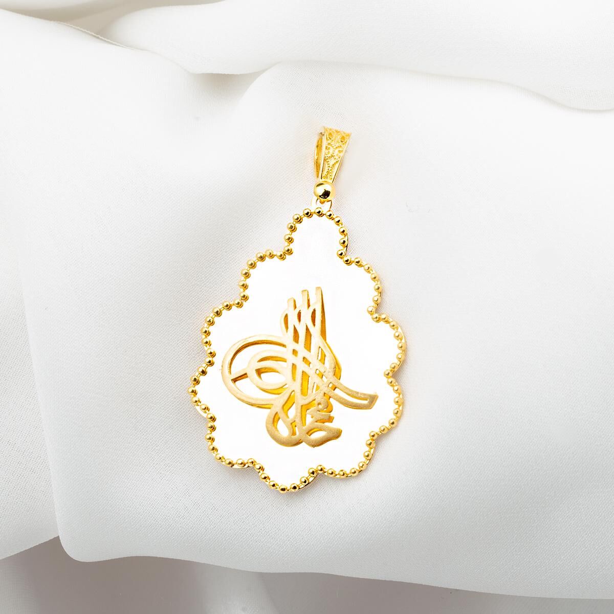 Tuğralı 8 Ayar Altın Kolye Ucu