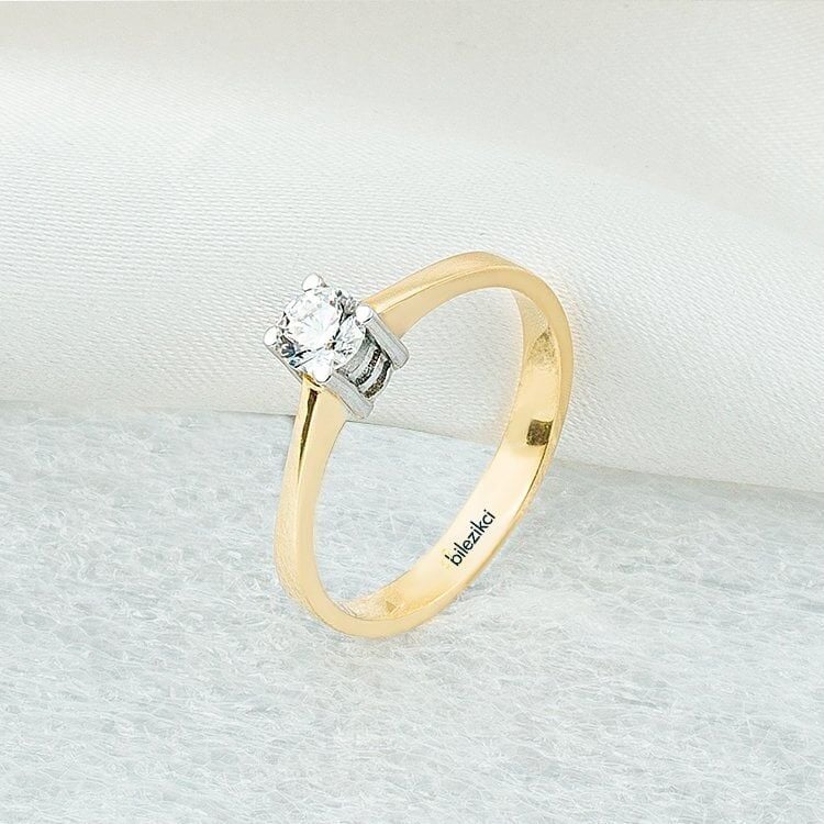 Pırlanta Montür 14 Ayar Altın Yüzük