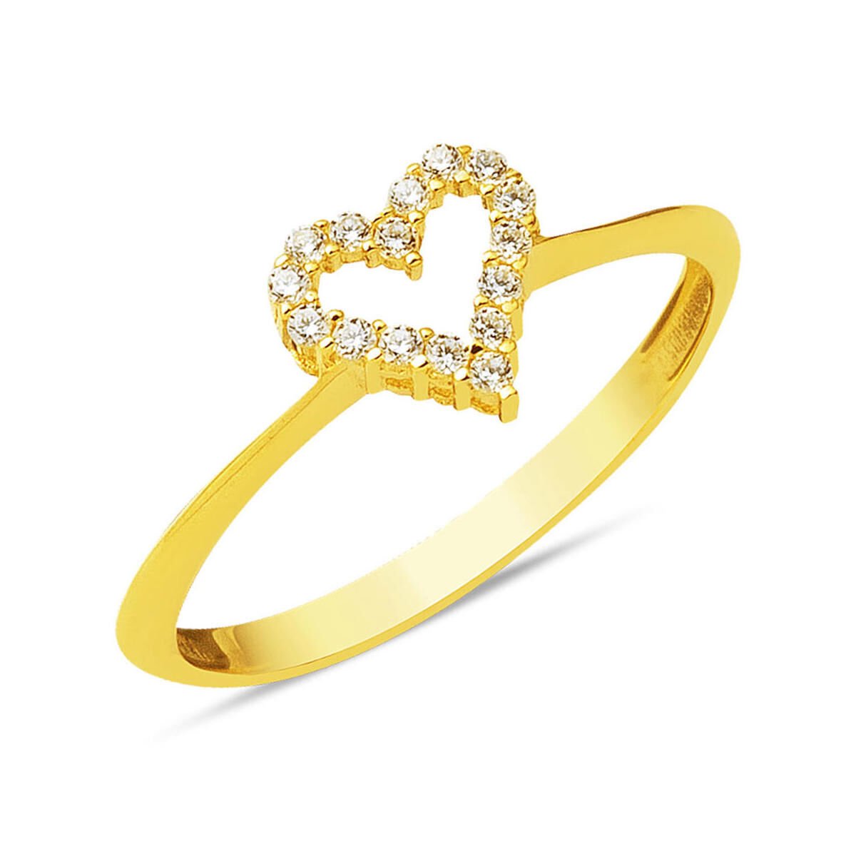 Kalpli Minimal 14 Ayar Altın Yüzük