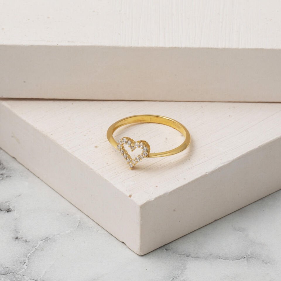 Kalpli Minimal 14 Ayar Altın Yüzük