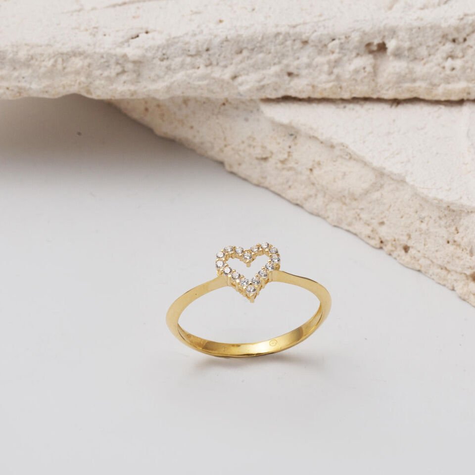 Kalpli Minimal 14 Ayar Altın Yüzük