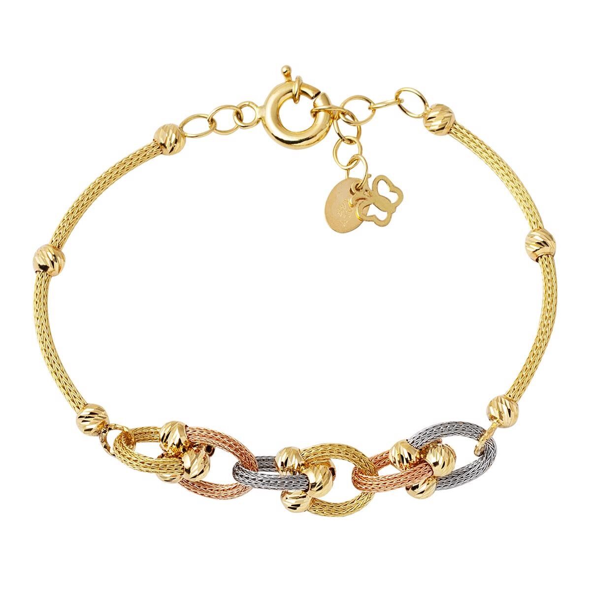 Toplu Halkalar 14 Ayar Altın Bileklik