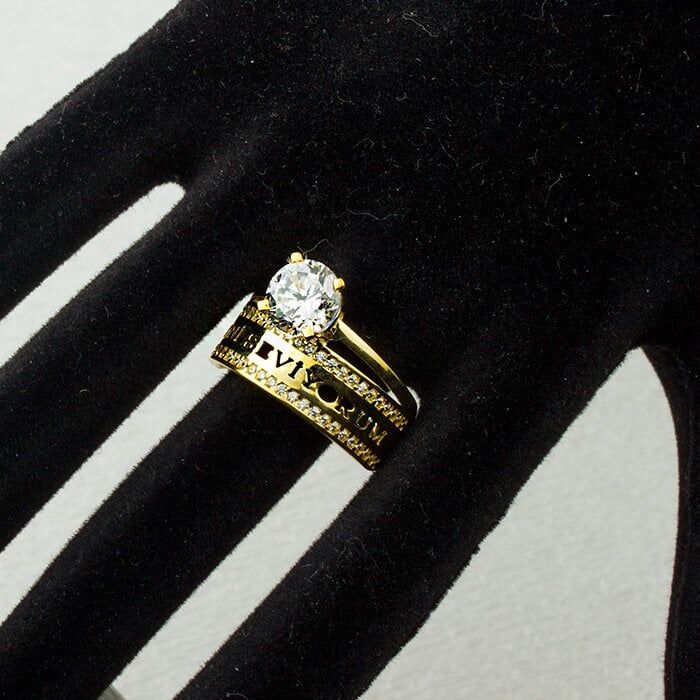 Seni Seviyorum Tektaşlı 14 Ayar Altın Yüzük