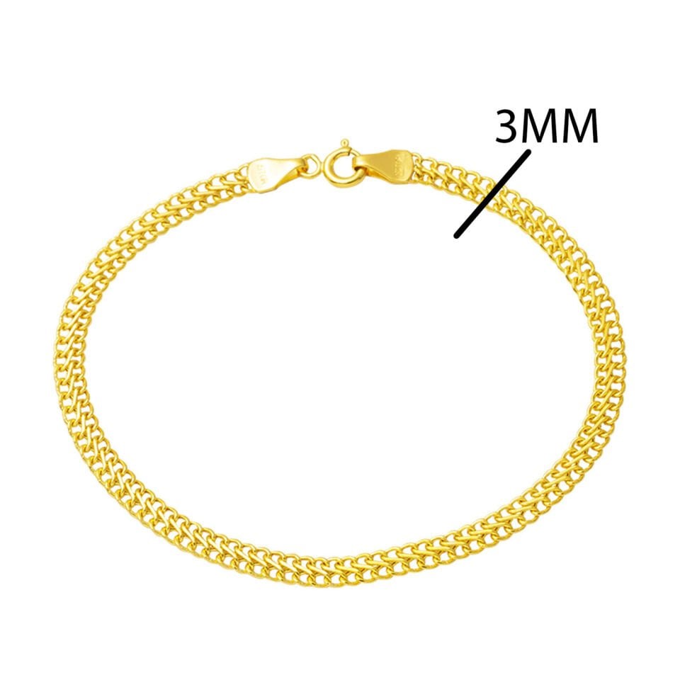 Örme Zincirli 14 Ayar Altın Bileklik