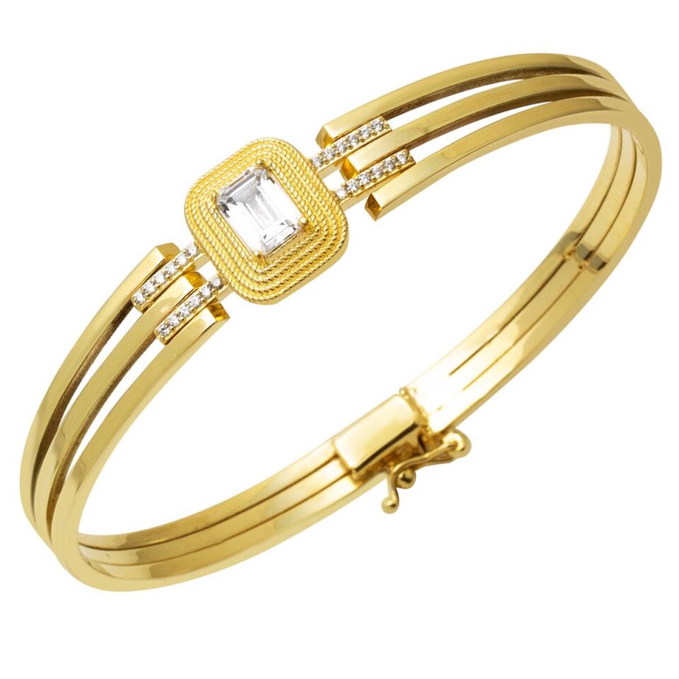 Baget Kaburga Altın Kelepçe Bilezik