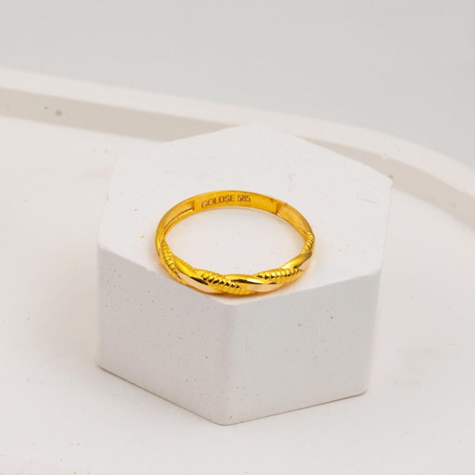 14 Ayar Altın Burma Yüzük