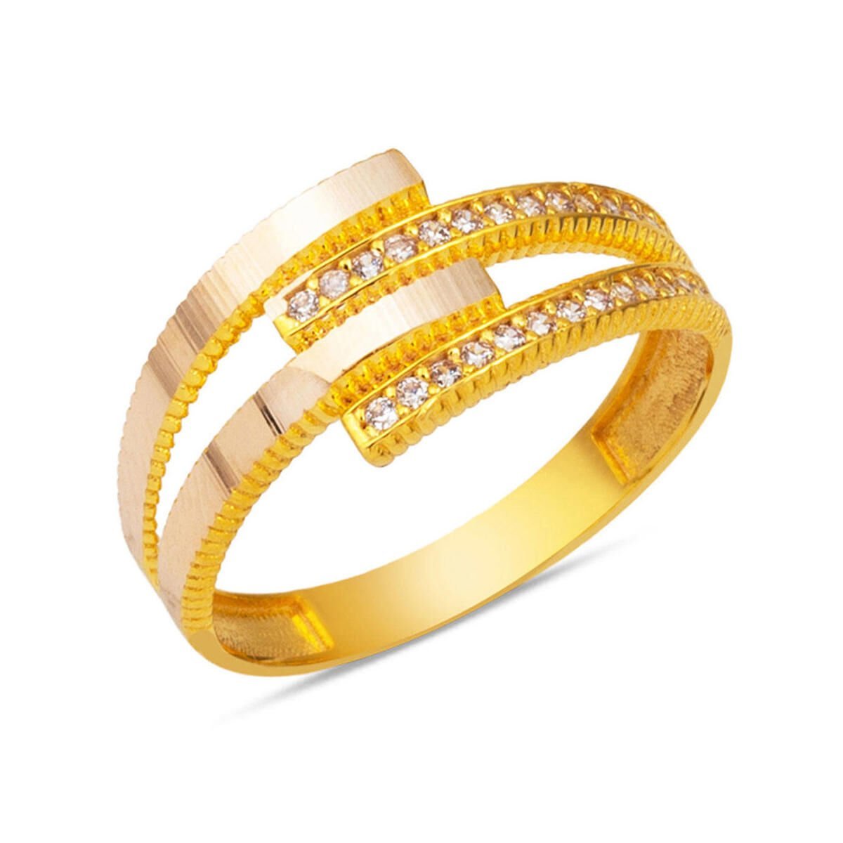 Ajda Kaburgalı Altın Yüzük 14 Ayar