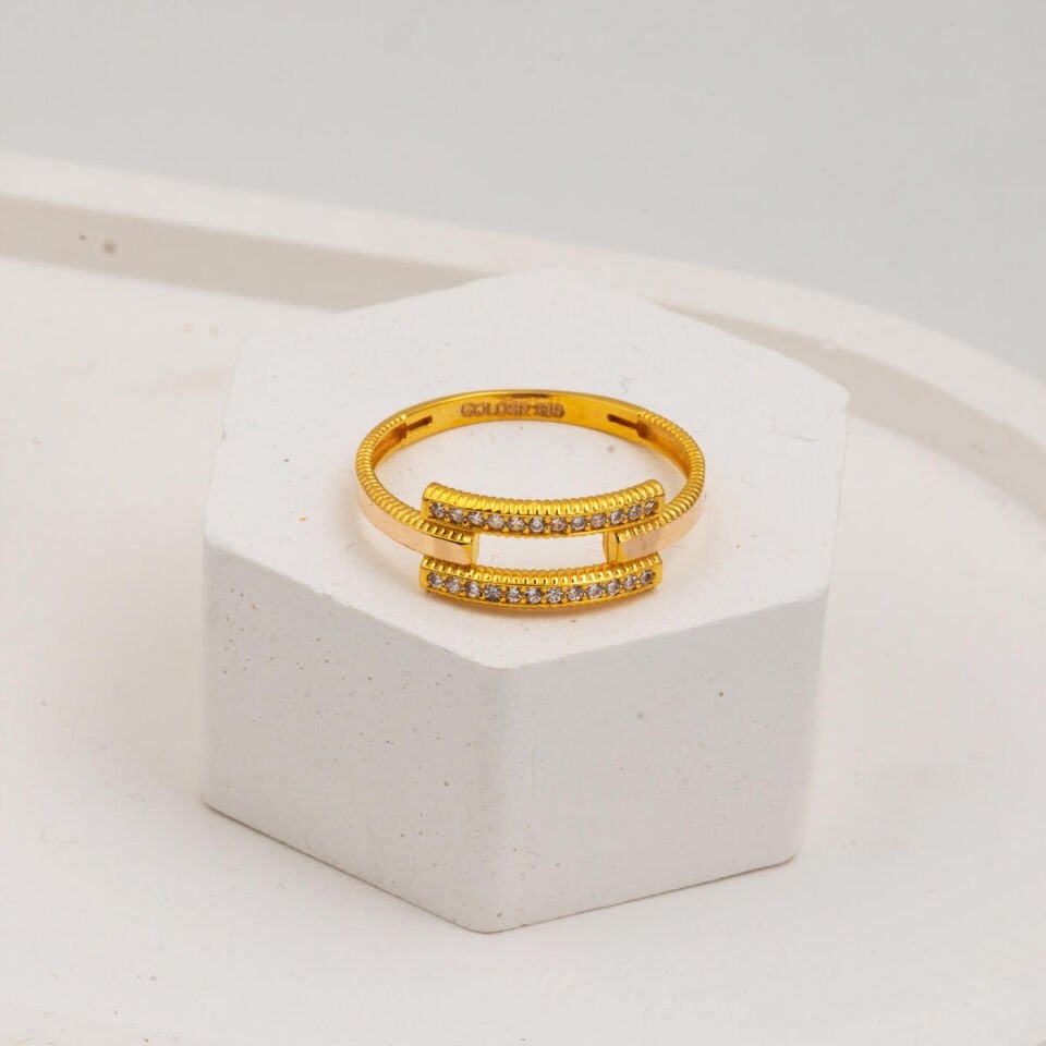 Ajda Kaburga 14 Ayar Altın Yüzük