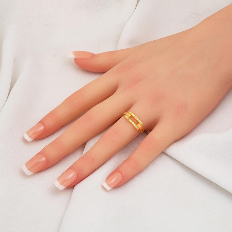 Ajda Kaburga 14 Ayar Altın Yüzük