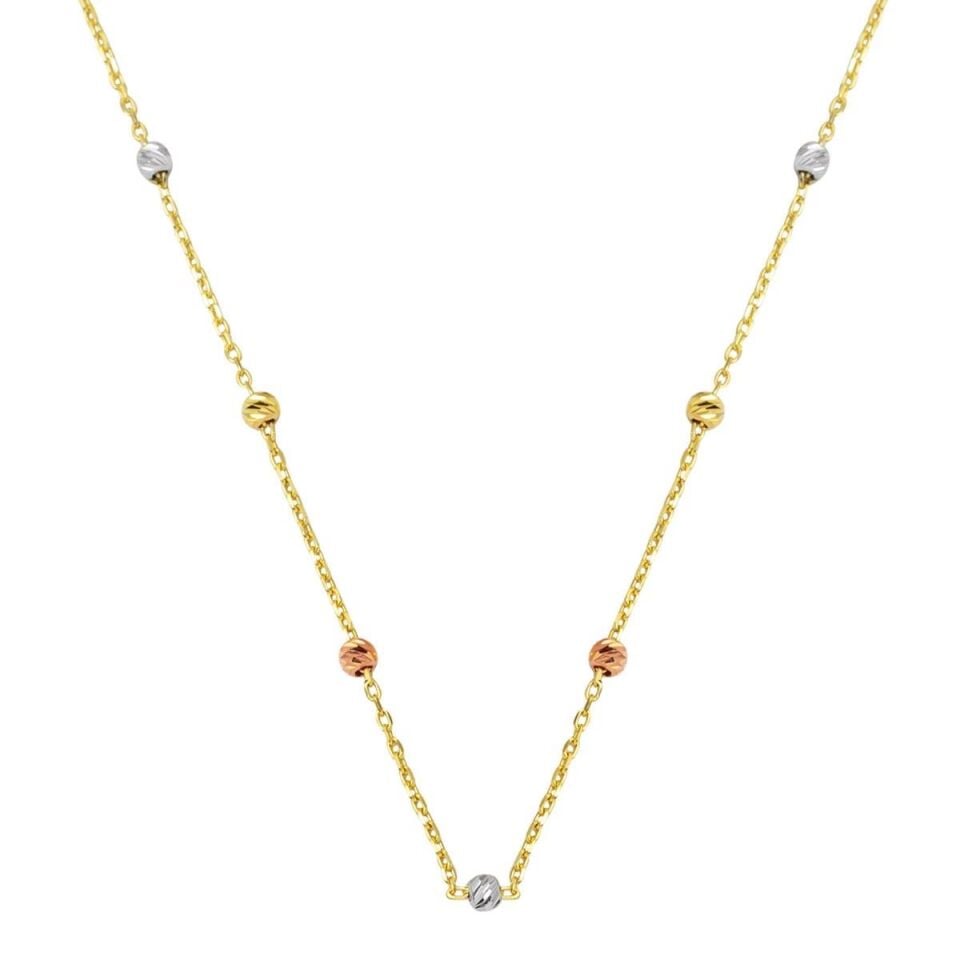 Taşsız Dorissa 14 Ayar Altın Zincir Kolye