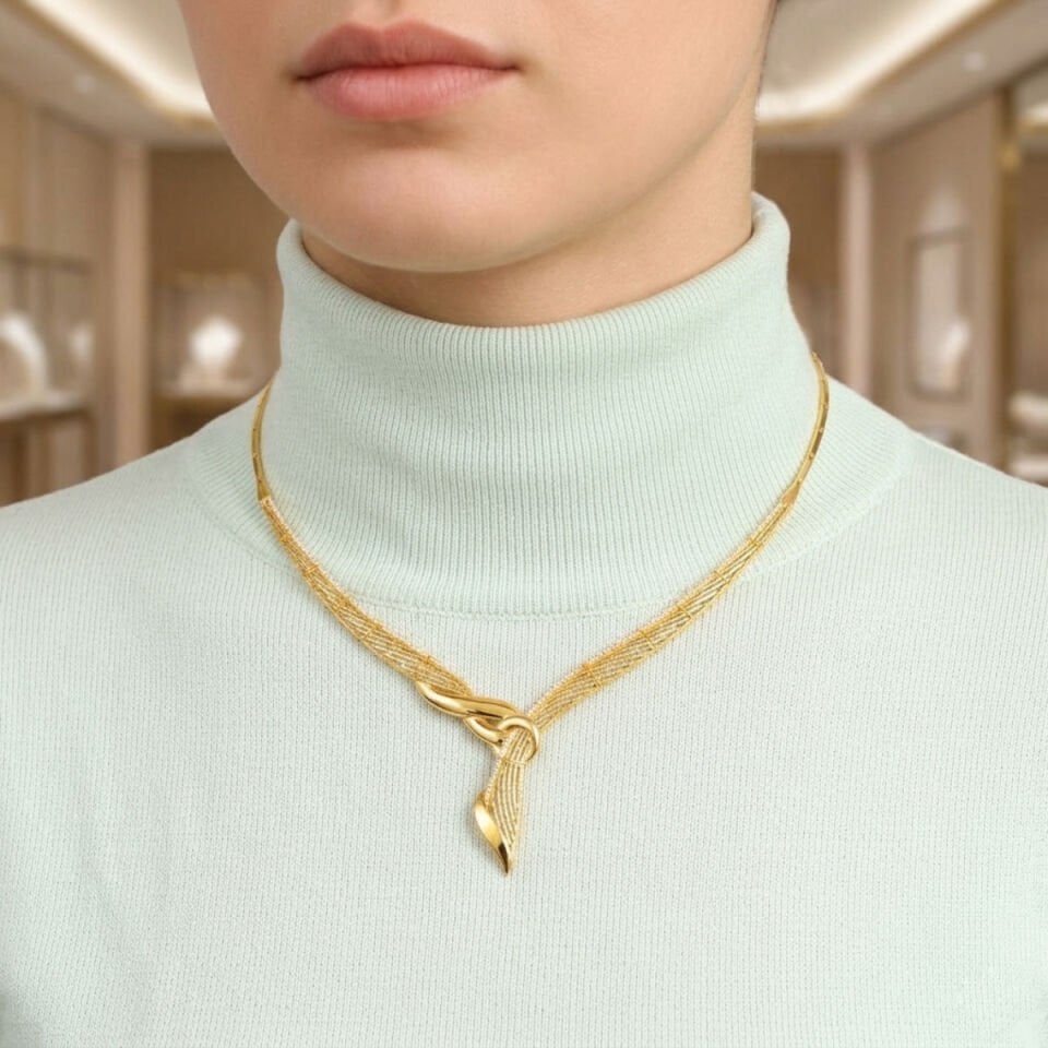 Tutku 22 Ayar Altın Gerdanlık