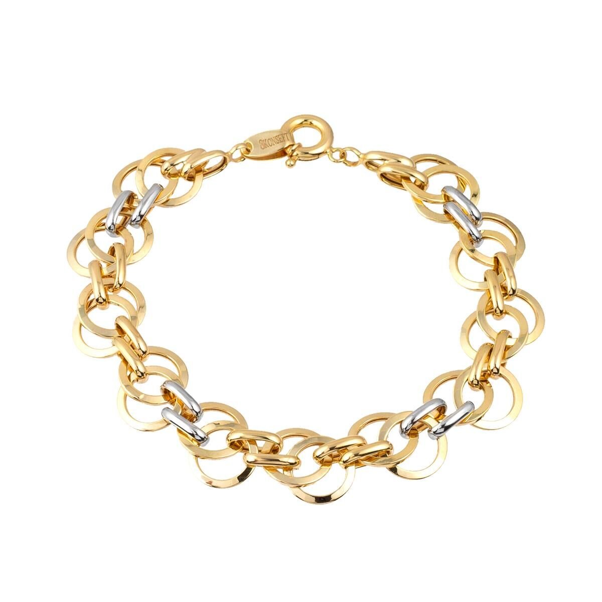 2 Renkli Hallow Altın Bileklik