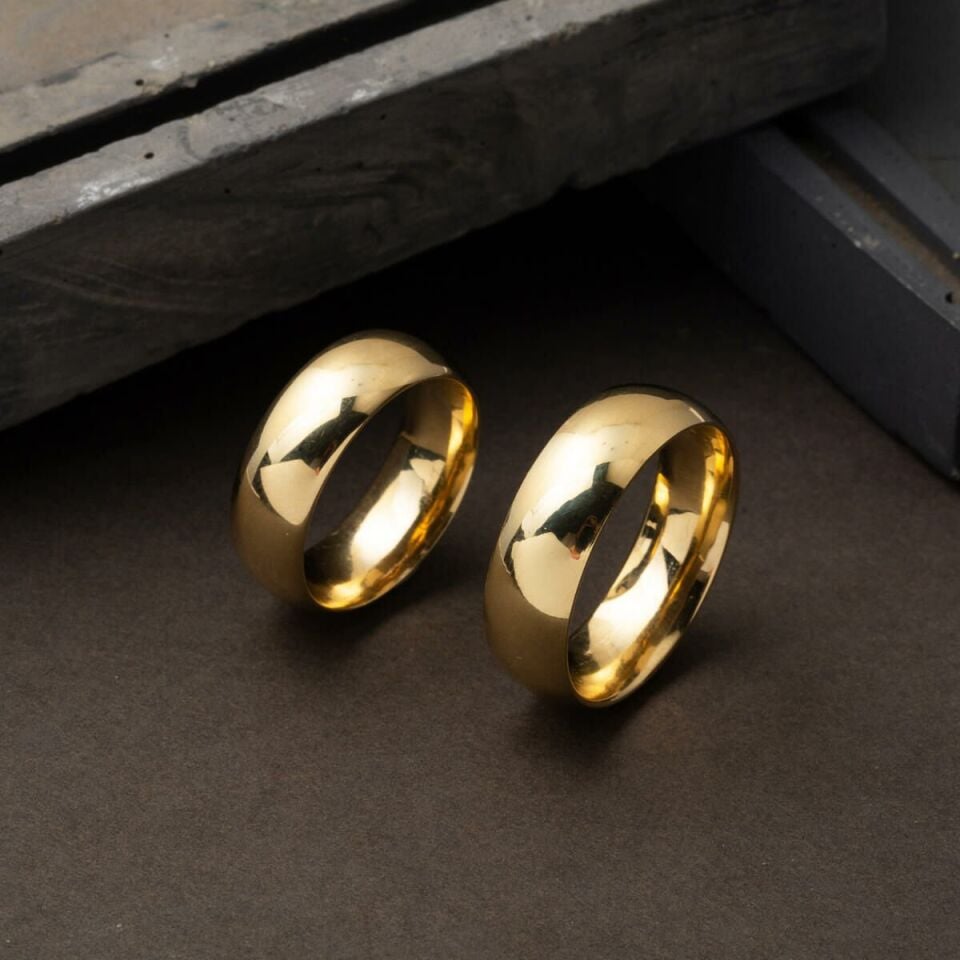 8 mm. Enli 14 Ayar Altın Erkek Alyans