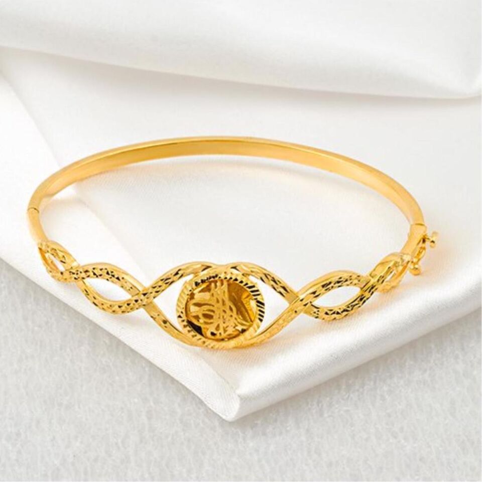 Label Tuğralı 22 Ayar Kelepçe Altın Bilezik