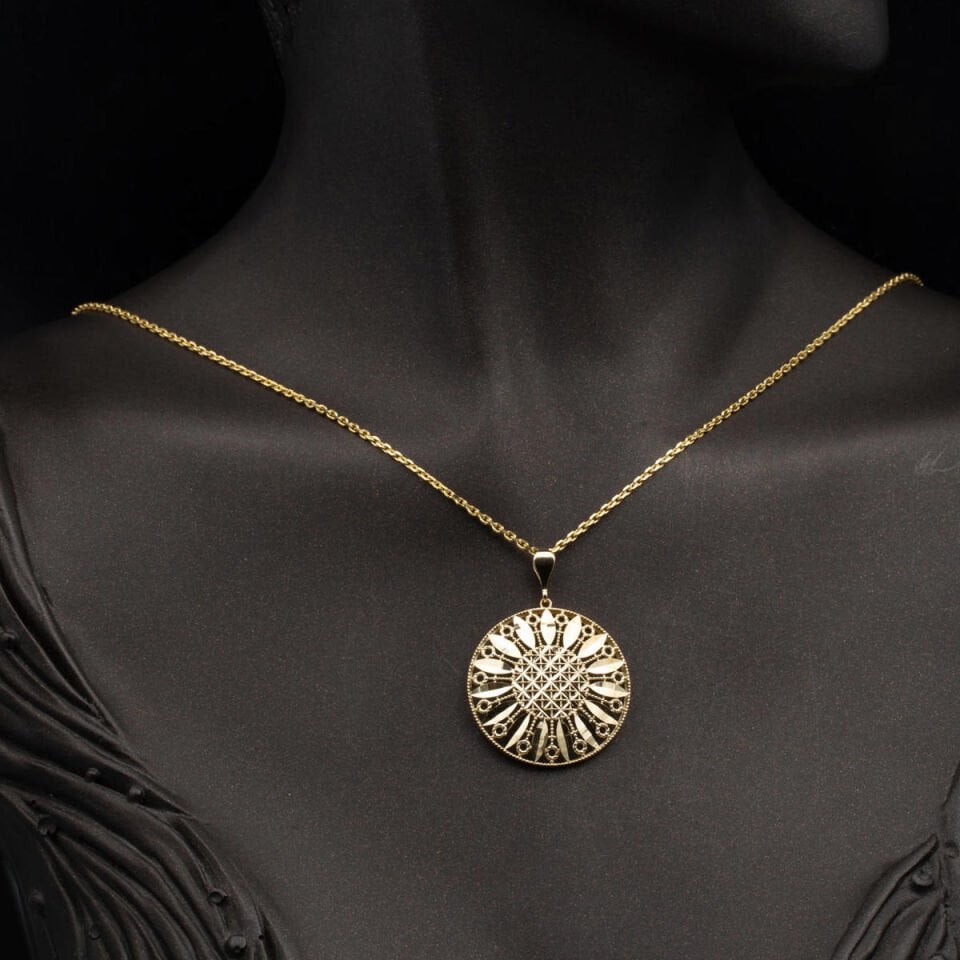 Defne 14 Ayar Altın Üçlü Takı Seti