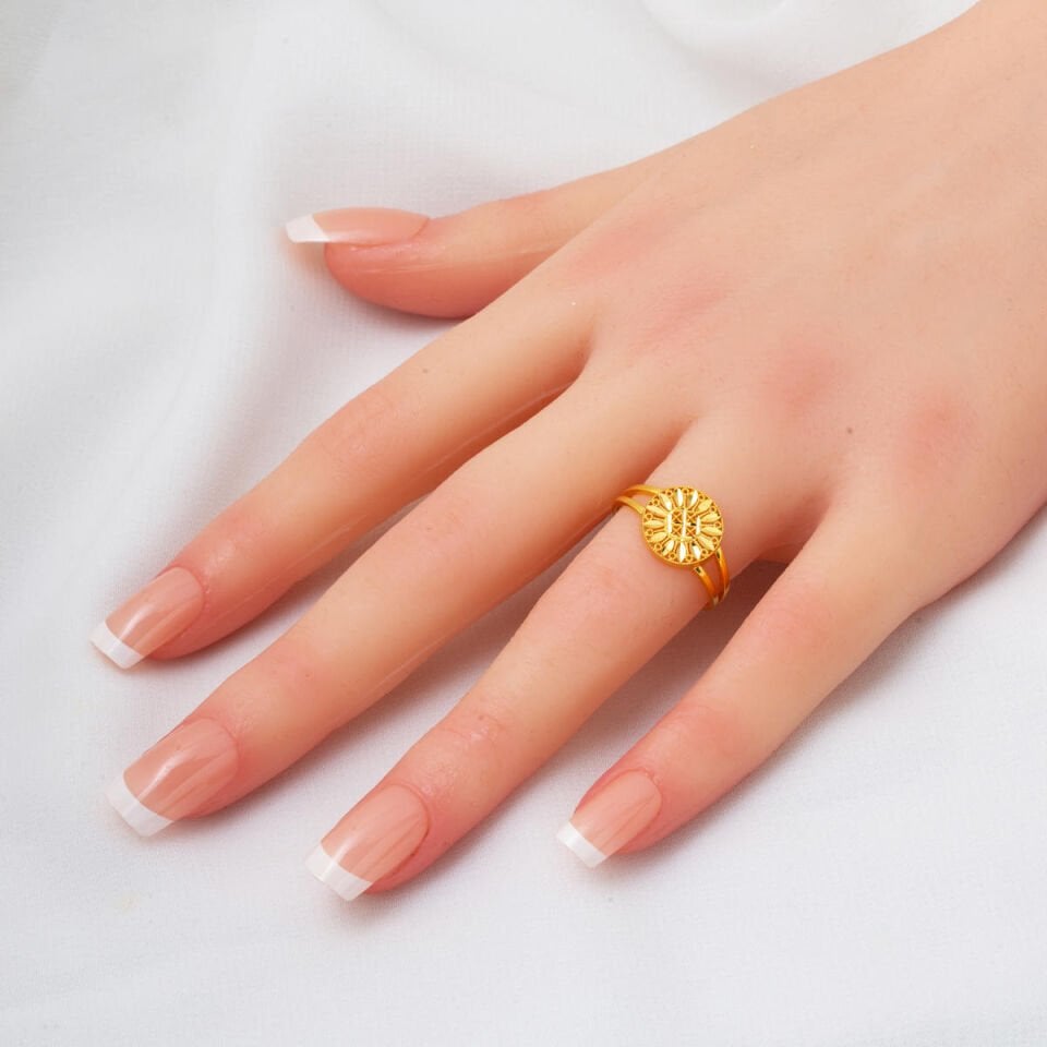 Defne 14 Ayar Altın Üçlü Takı Seti