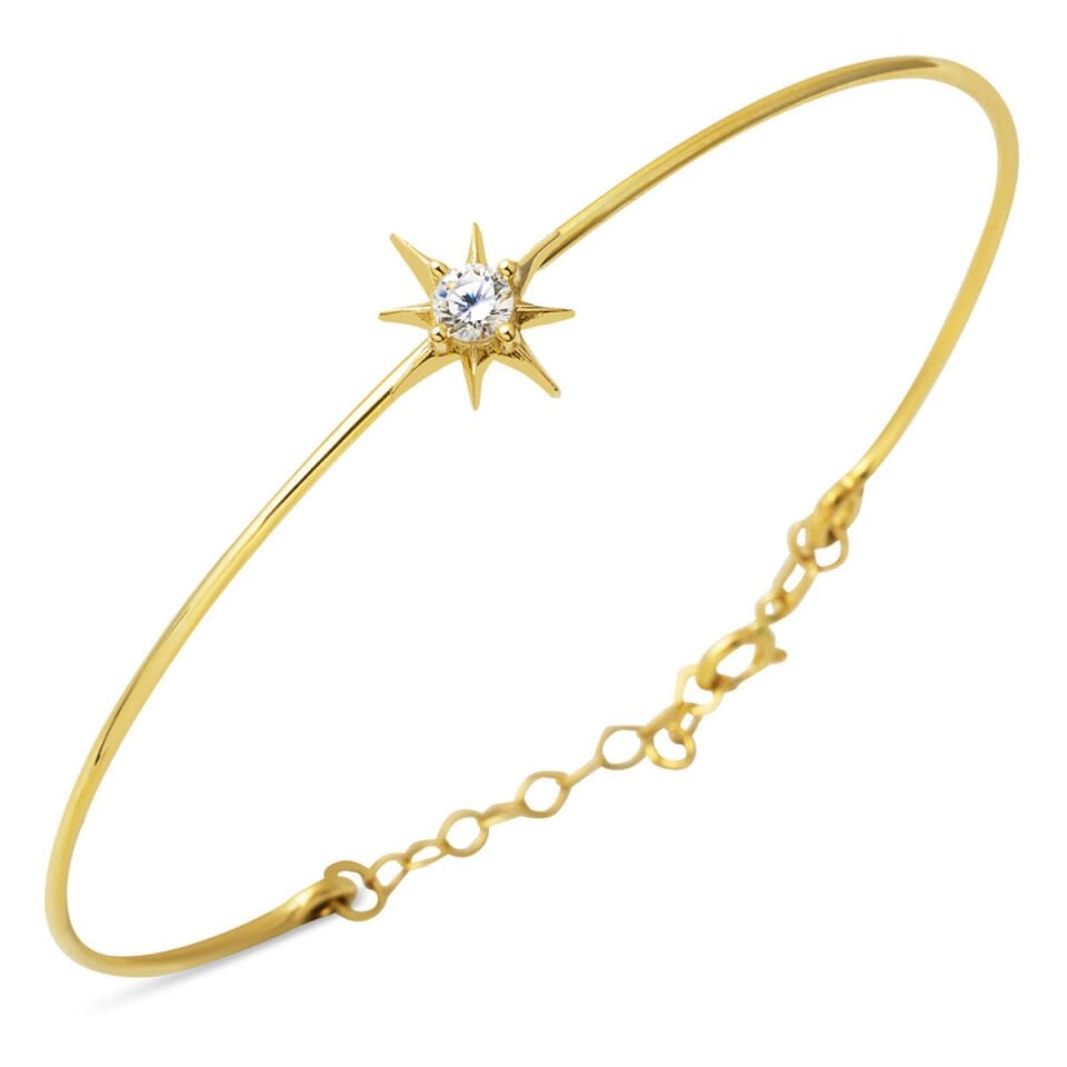 Kuzey Yıldızı 14 Ayar İnce Spor Bilezik