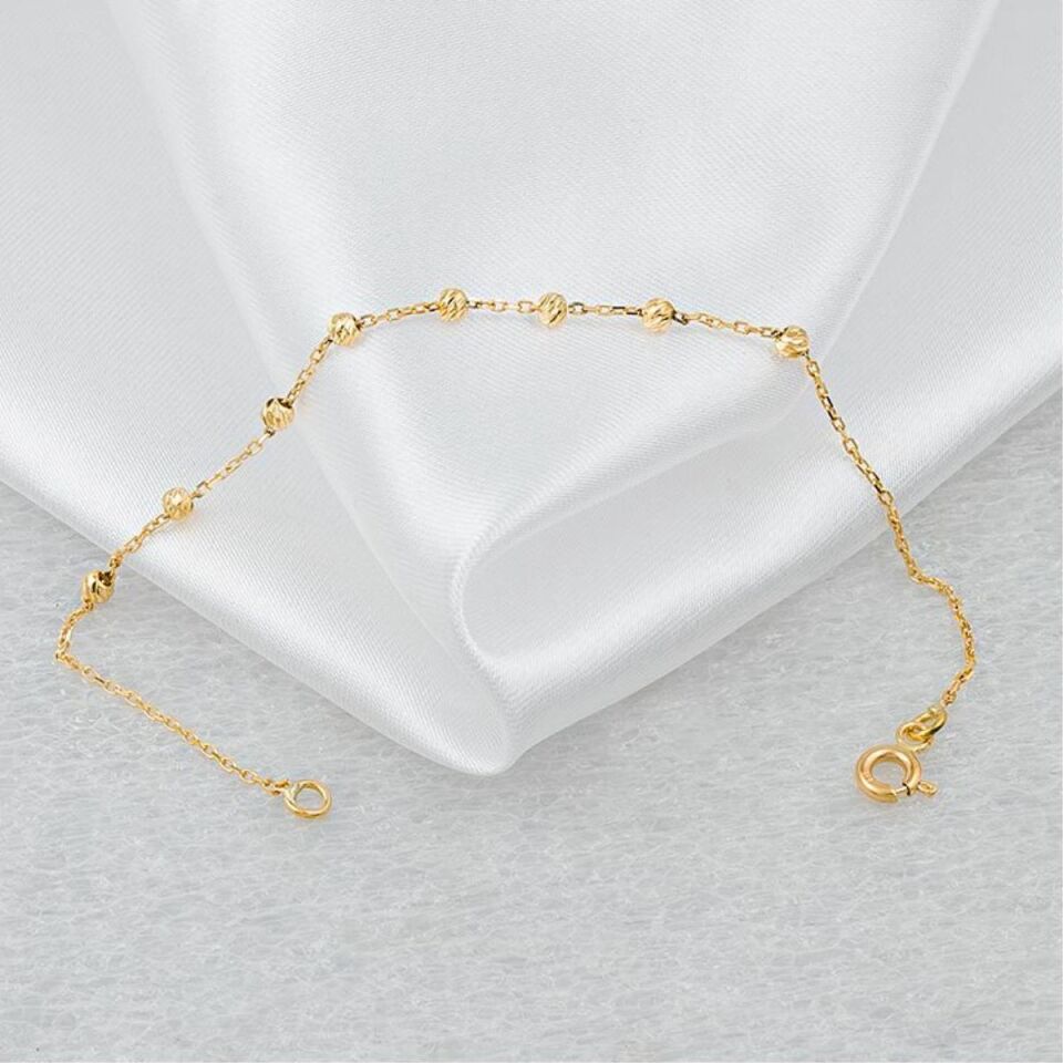 22 Ayar Taşsız Zincir Çocuk Künyesi