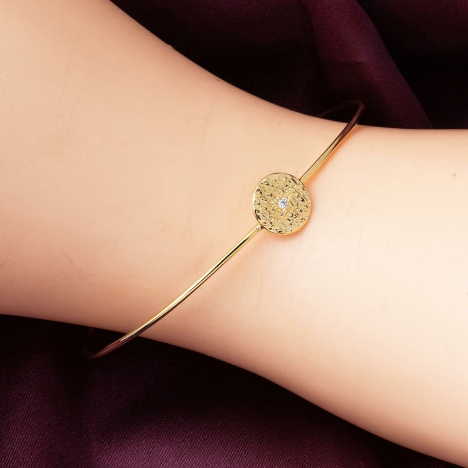 Modern İnce Spor Altın Bilezik 14 Ayar