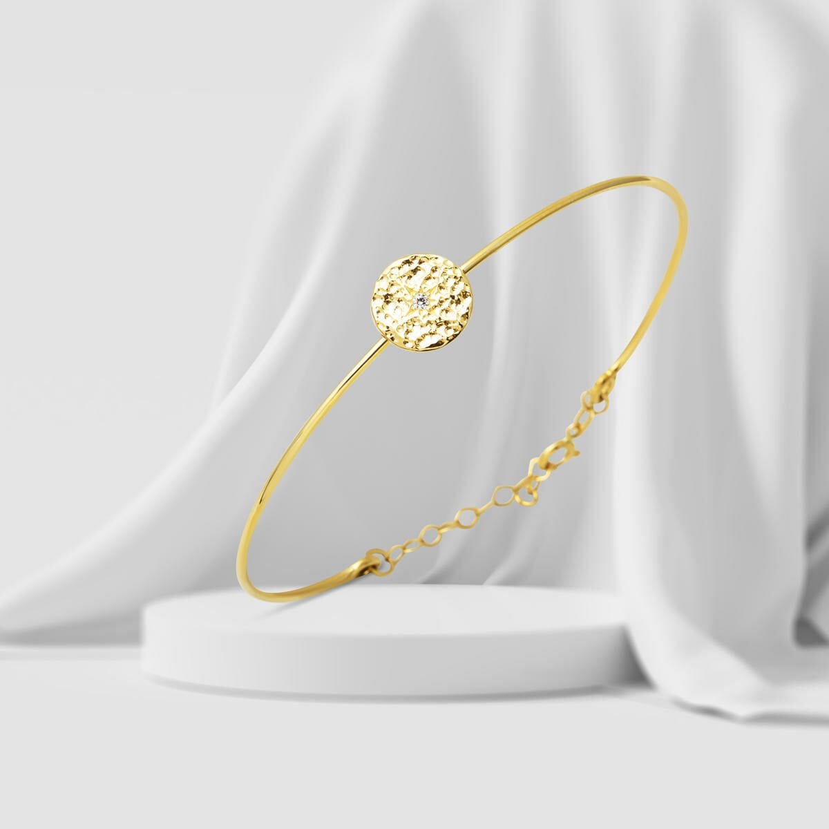 Modern İnce Spor Altın Bilezik 14 Ayar