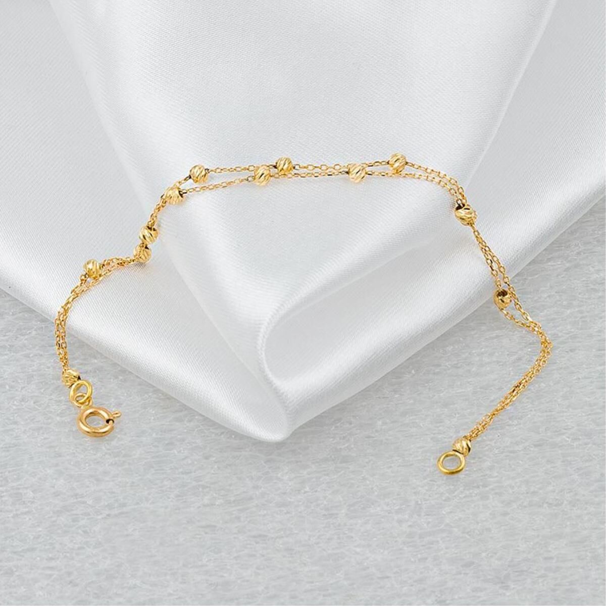 22 Ayar Çift Sıra Zincirli Çocuk Künyesi