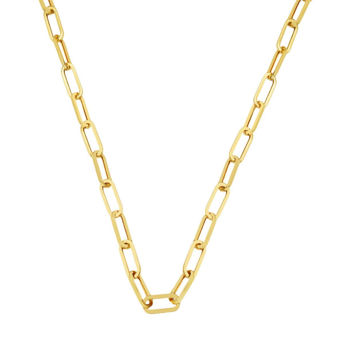 Halkalı 14 Ayar Altın Unisex Zincir 55 cm.