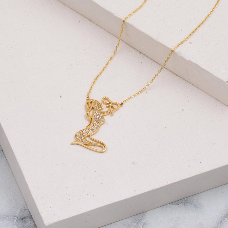 Altın Anne Bebek Kolyesi