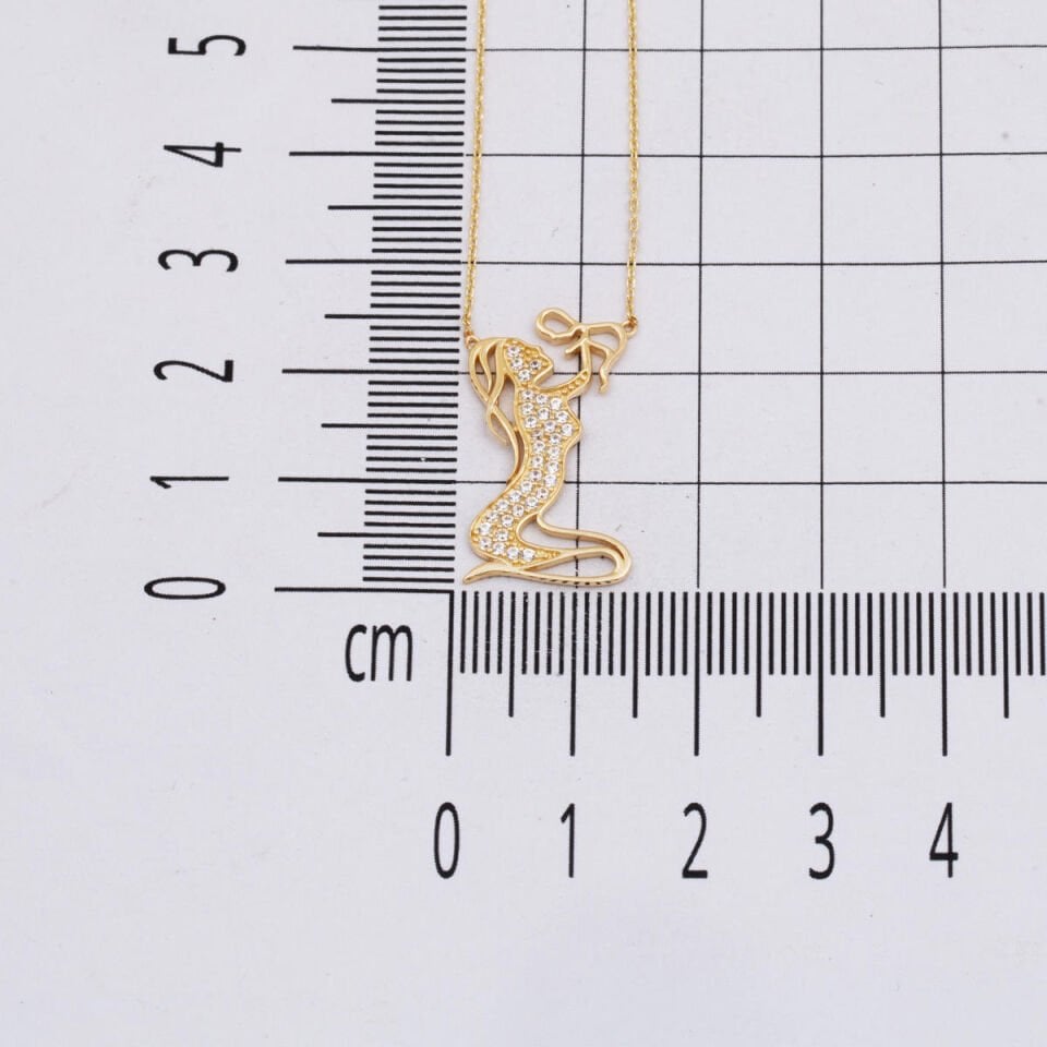 Altın Anne Bebek Kolyesi