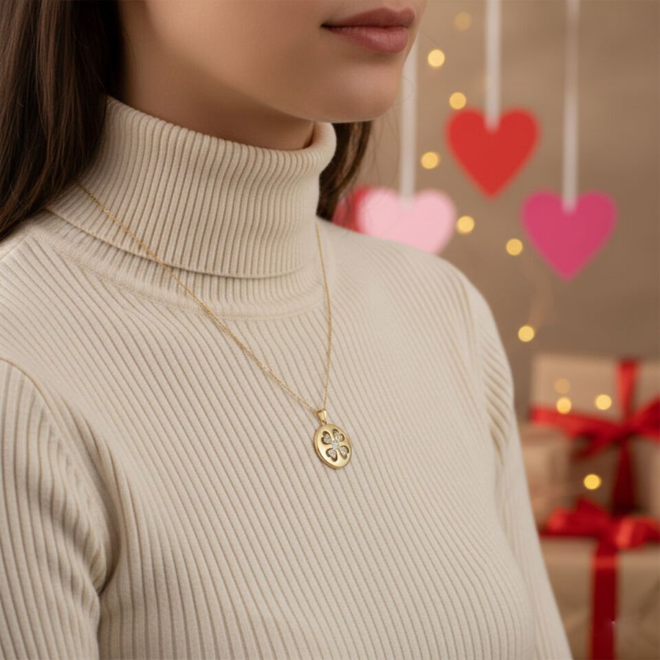 Kalpler 14 Ayar Altın Kolye