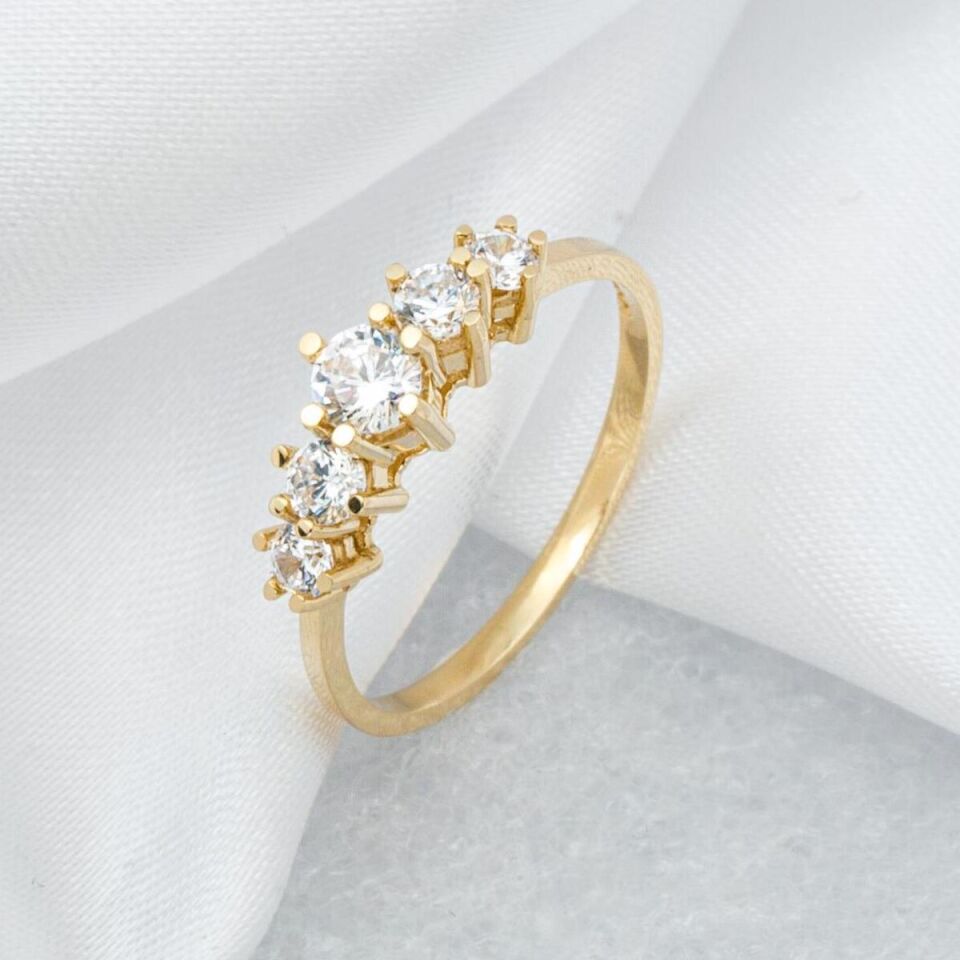 Beştaş 14 Ayar Sarı Altın Yüzük