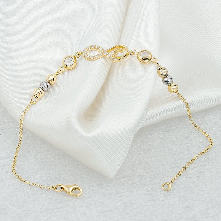 Kalpli Sonsuzluklu 14 Ayar Altın Bileklik