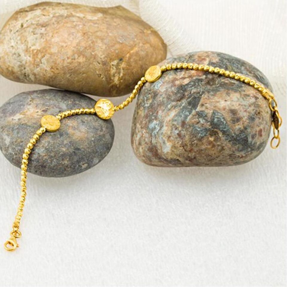 Tuğralı Dorissa 14 Ayar Sarı Altın Takı Seti