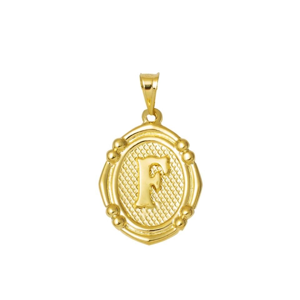 14 Ayar İtalyan F Harfi Kolye Ucu