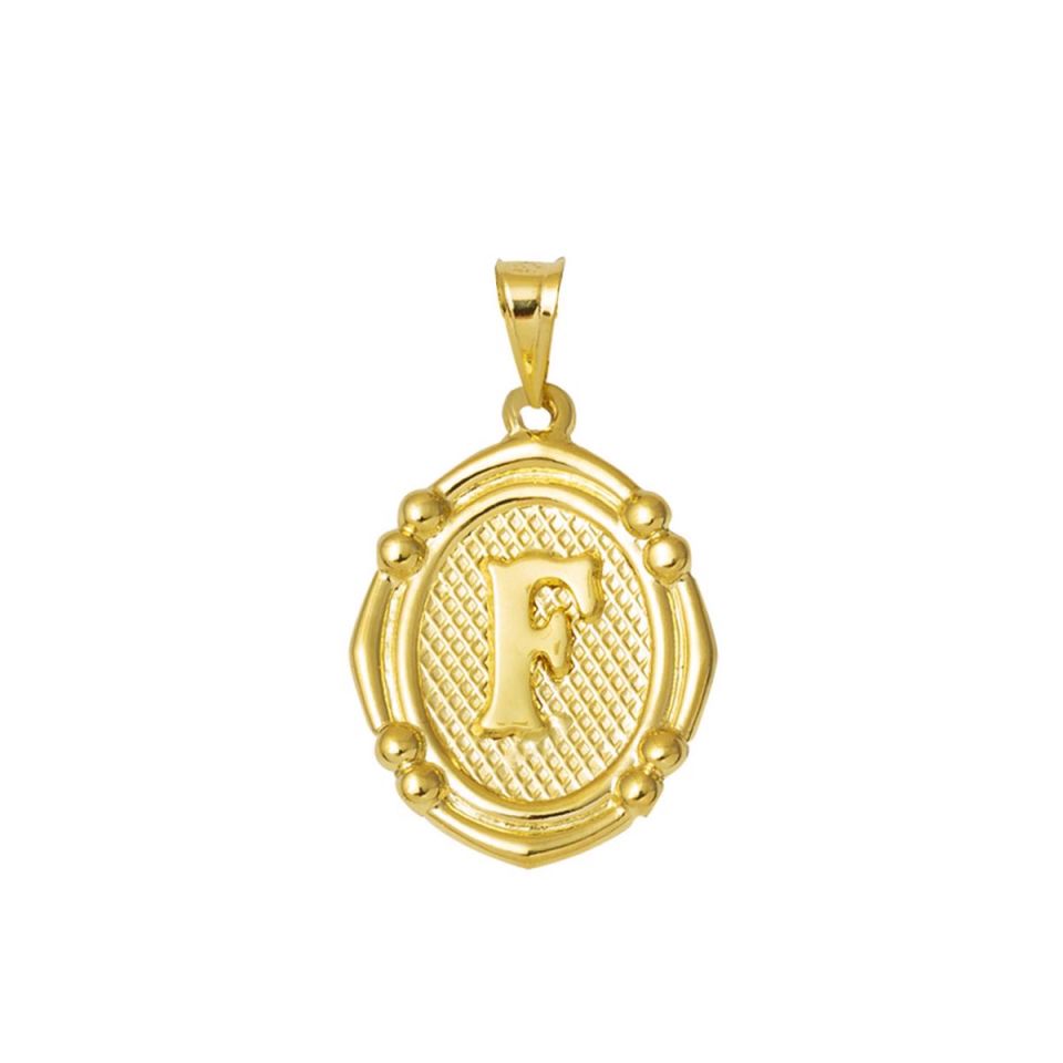 14 Ayar İtalyan F Harfi Kolye