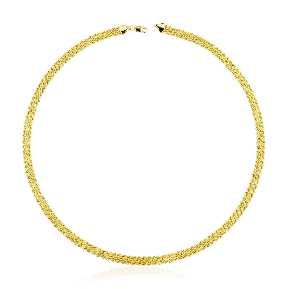 Örgü 14 Ayar Altın Zincir 55 cm.