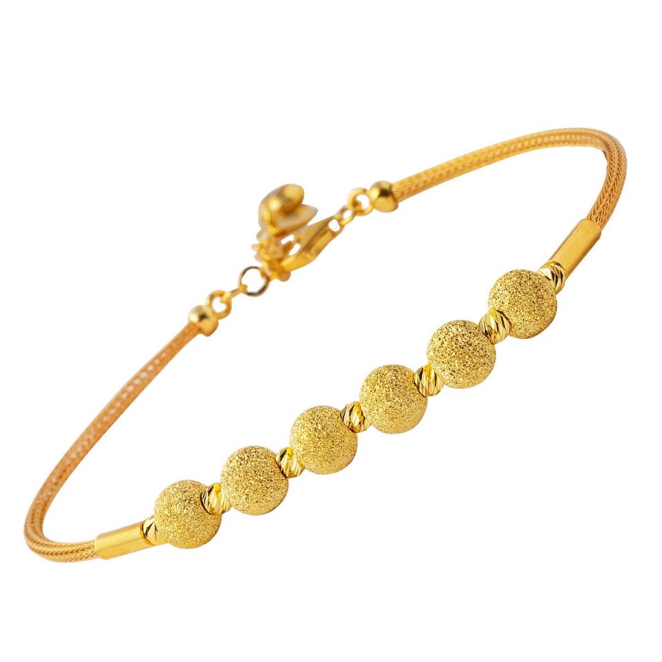 Kumlu Nohut Toplu Altın Bileklik