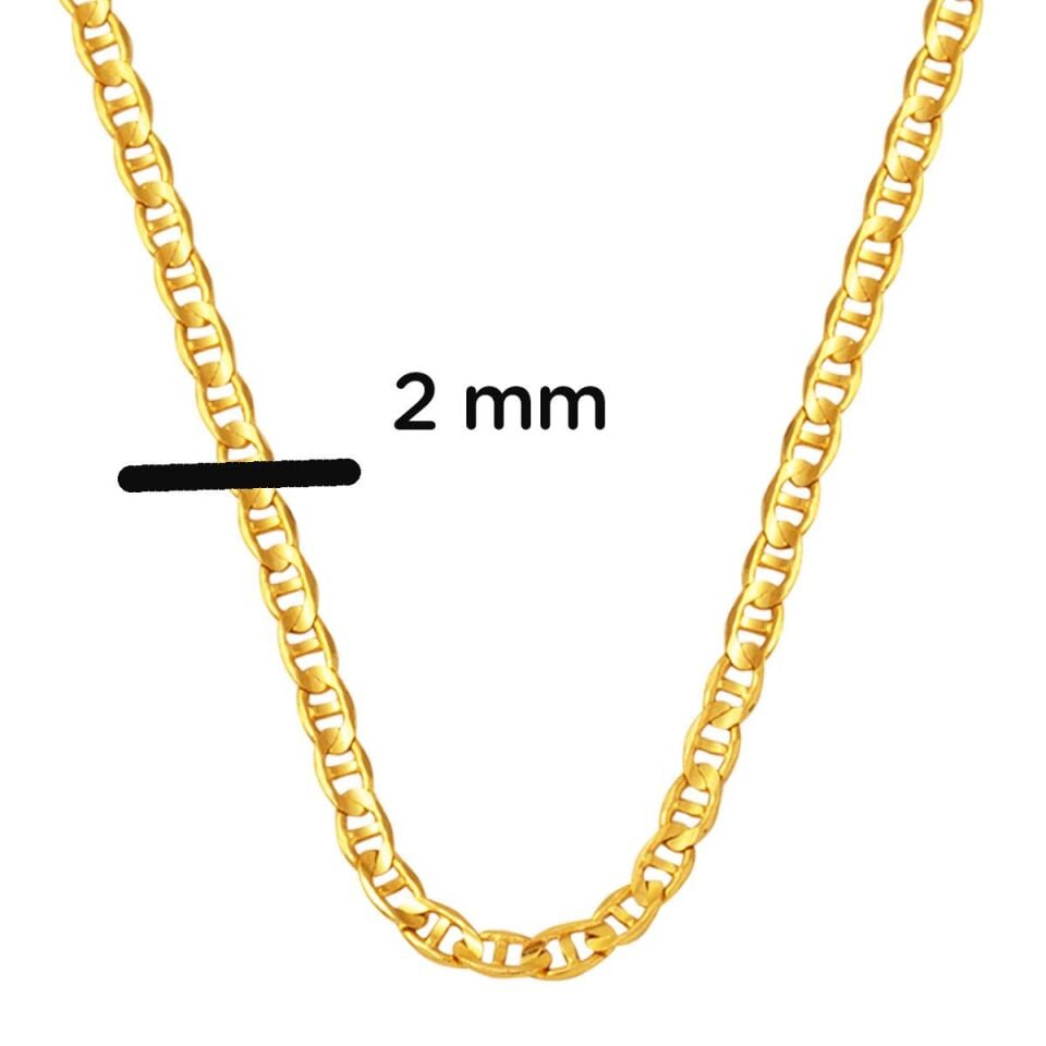 22 Ayar Mariner Altın Zincir - 60 cm