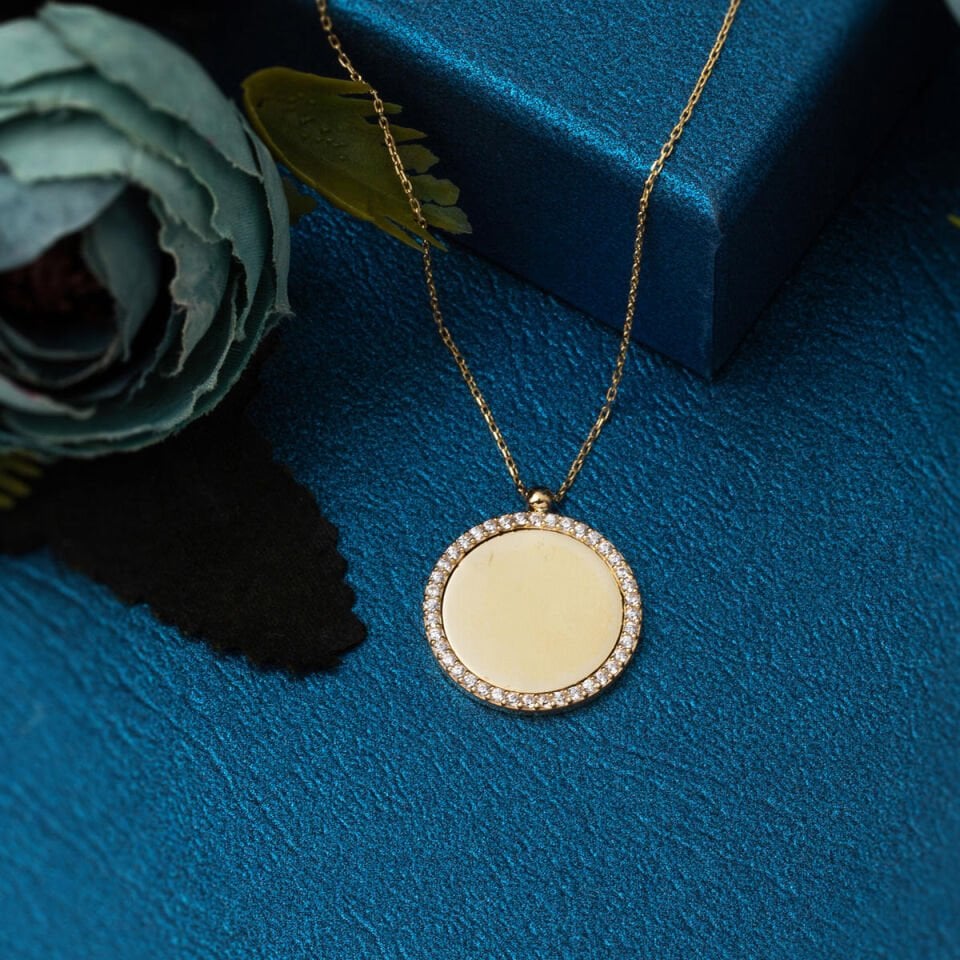 14 Ayar Altın İsim Yazılabilen Kolye