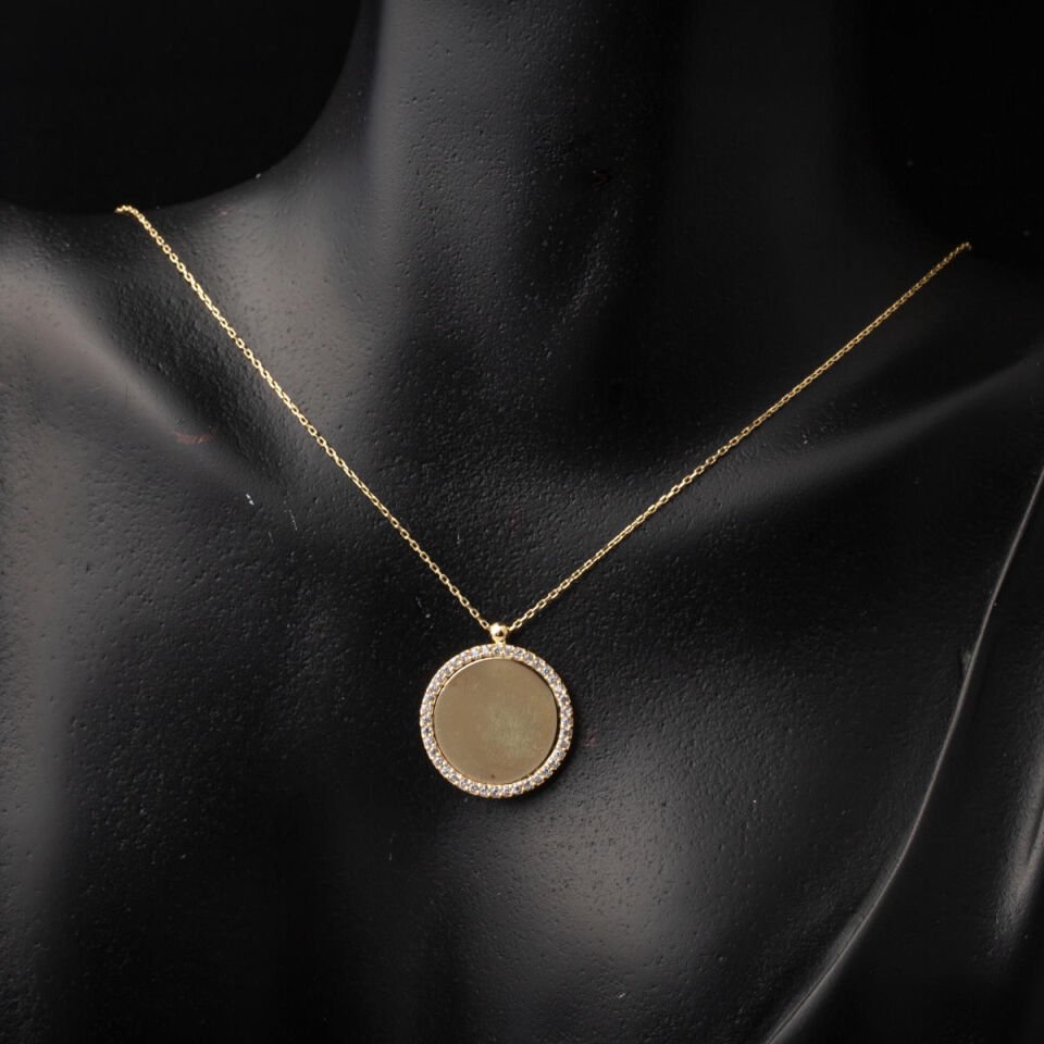 14 Ayar Altın İsim Yazılabilen Kolye