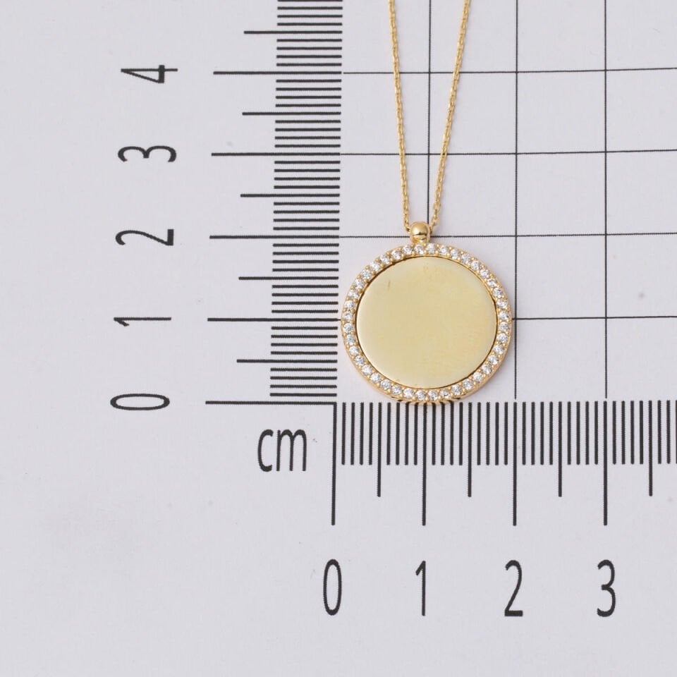 14 Ayar Altın İsim Yazılabilen Kolye