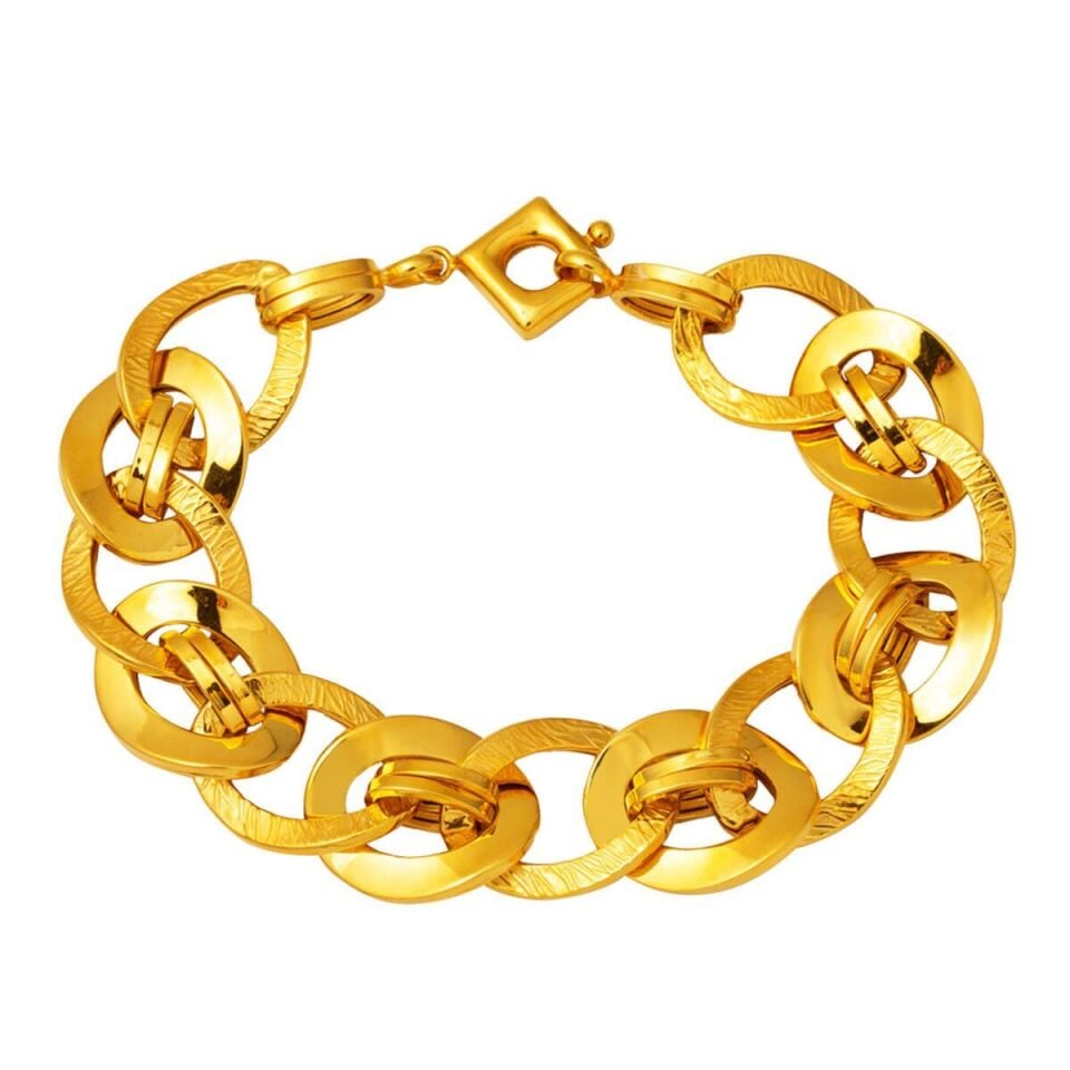 Samanyolu Tasarımlı 22 Ayar Altın Bileklik