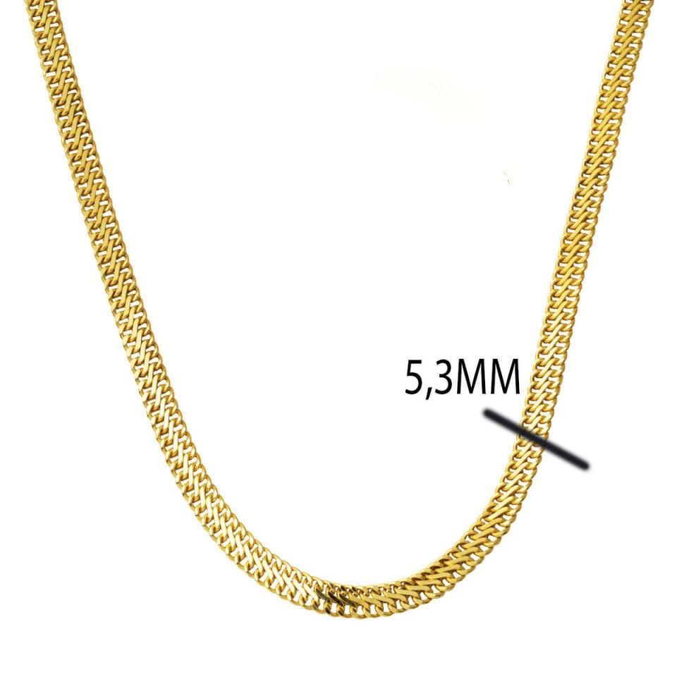 Örme Zincirli 14 Ayar Altın Gerdanlık Kolye