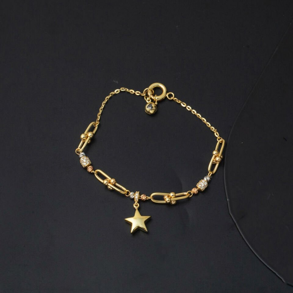 14 Ayar Yıldız Tiffany Pandora Altın Bileklik