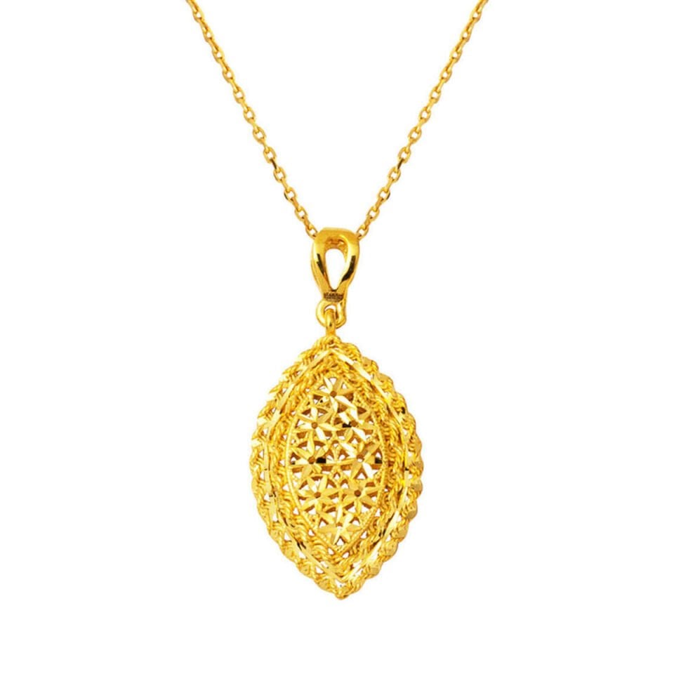 22 Ayar Markiz Yaşam Çiçeği Altın Kolye