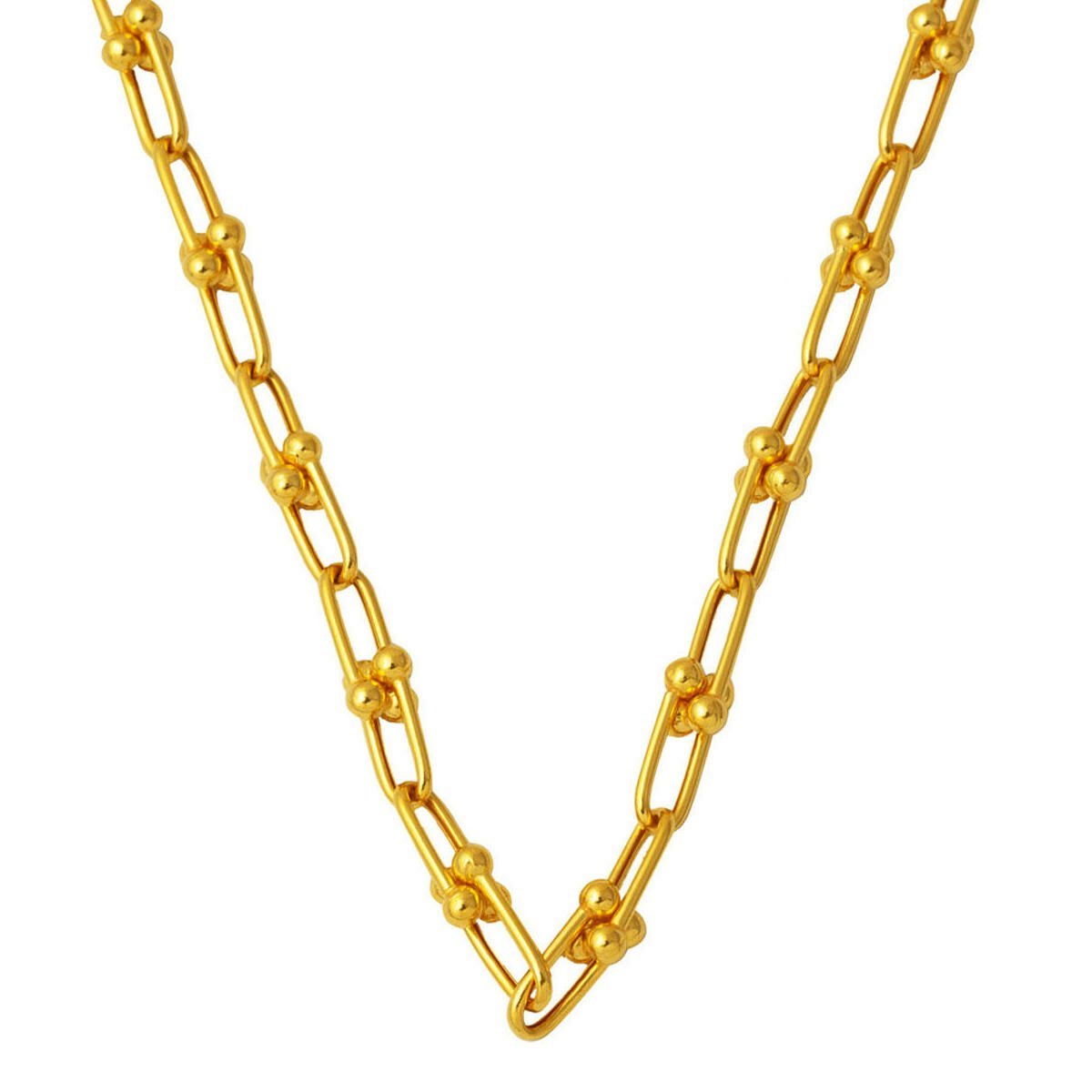 22 Ayar Tiffany Tarzı Altın Zincir - 50 cm
